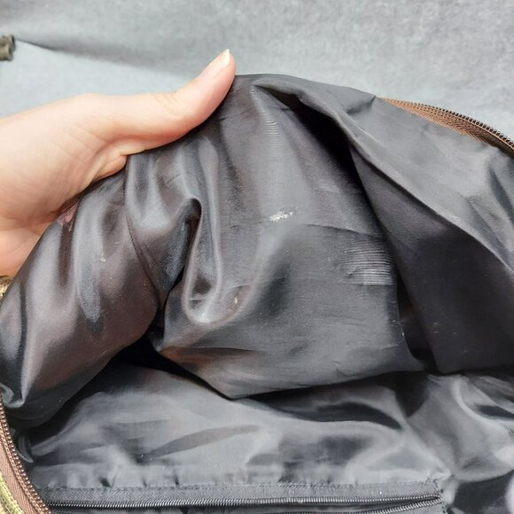 Vintage Lighthouse & Sailboat Tapestry Tote Bag With Brown Handles - Picture 11 of 14